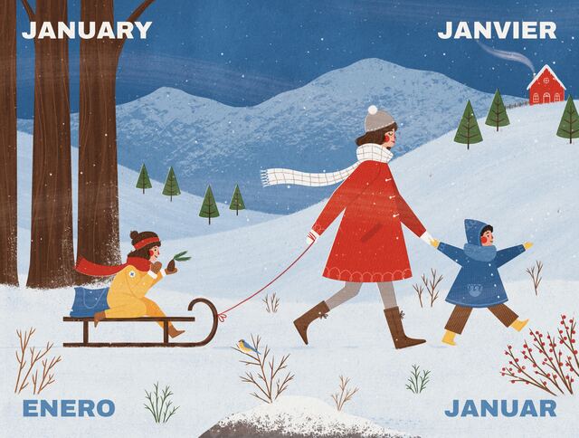 Show the January spread